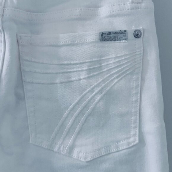 7 For All Mankind Women’s Dojo Tailorless Straight-Leg Jeans - Picture 8 of 9